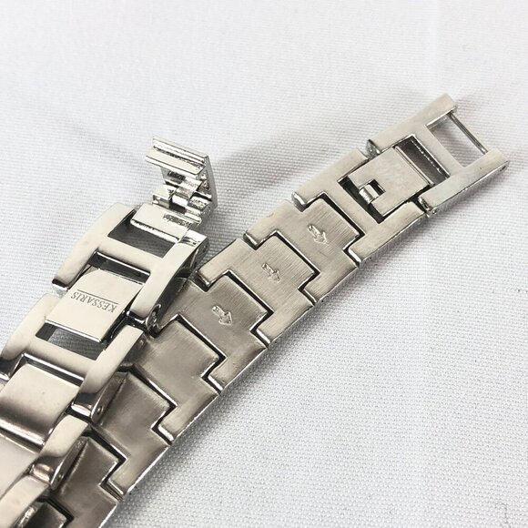 Lot Of 2 Kessaris Watches 1 Gold Tone And 1 Silver Tone With Rhinestones - Picture 4 of 8